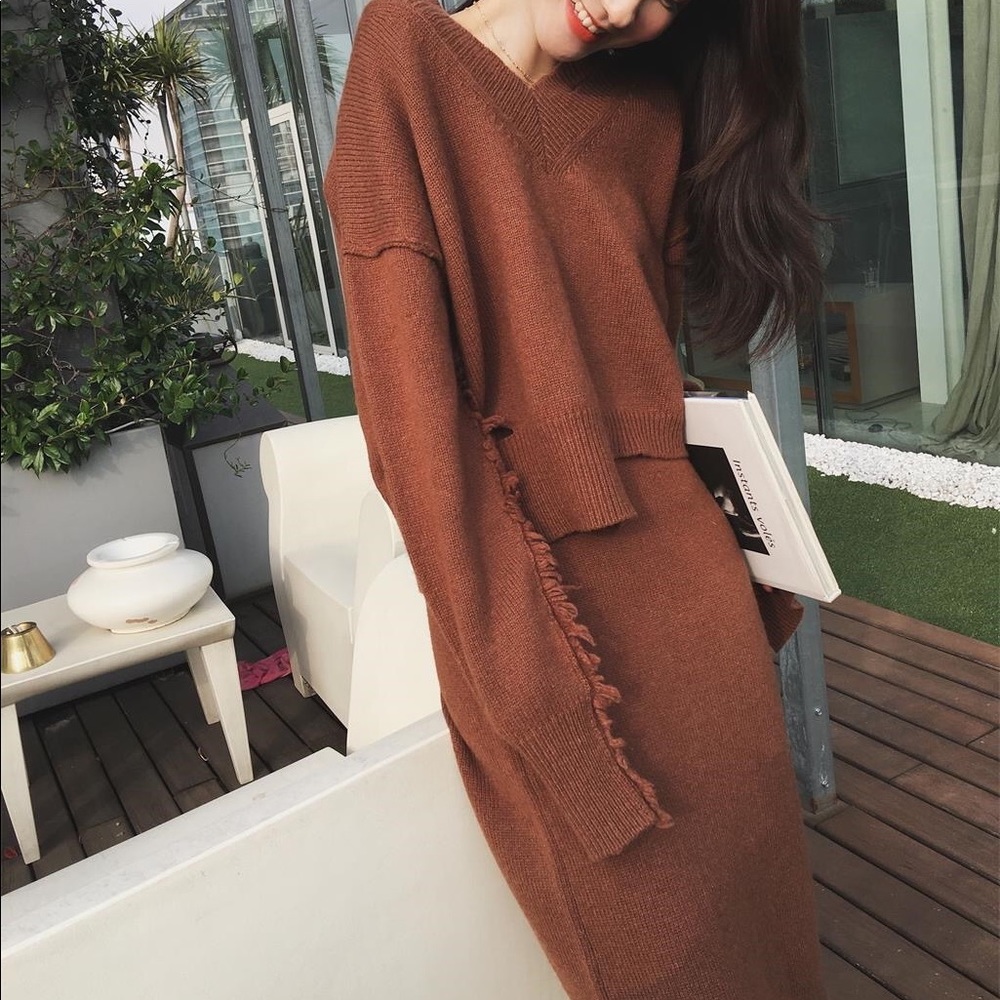 Fashion Two pieces sweater and skirt. Brand New!